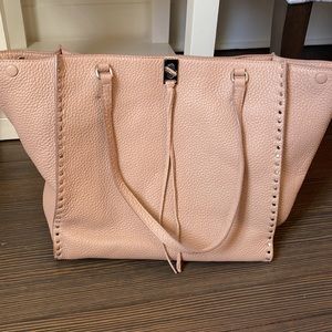 Rebecca Minkoff Darren Studded Tote - Doe (Pink/Neutral) Pebbled Leather